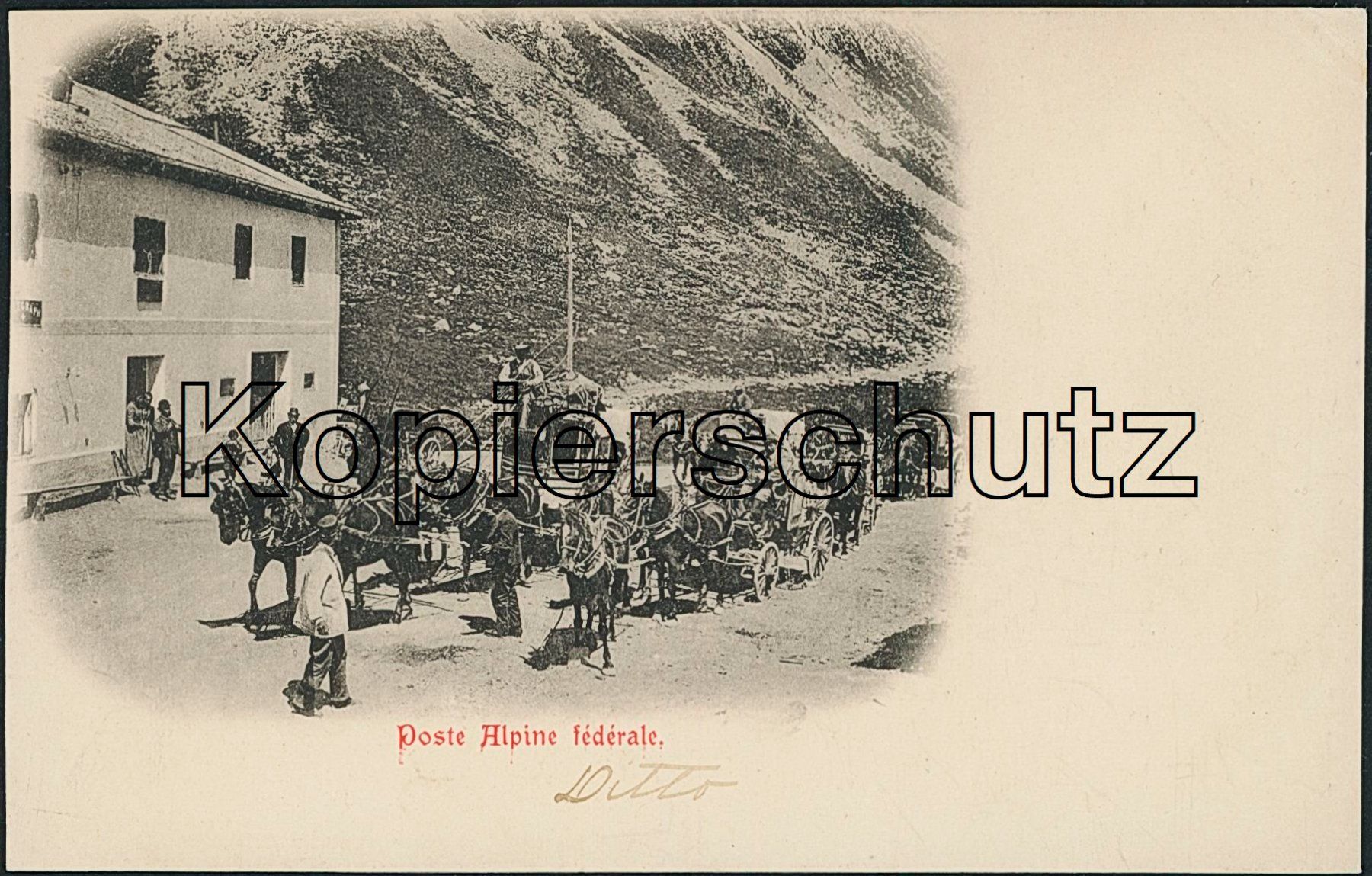 Cartoline postali: GR Weissenstein - Post - Postkutsche - Albula Pass - Bergün – Nuovo (secondo la descrizione) da Schindellegi venduto da masutka7