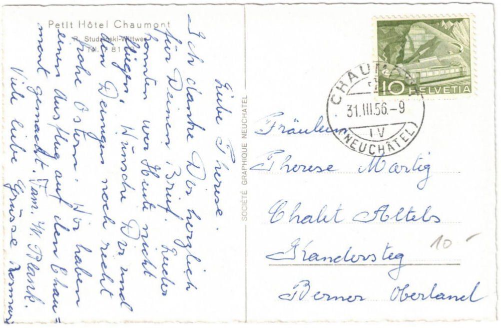 Cartoline postali: Chaumont - Standseilbahn – Usato da Binningen venduto da Mountainrider 1