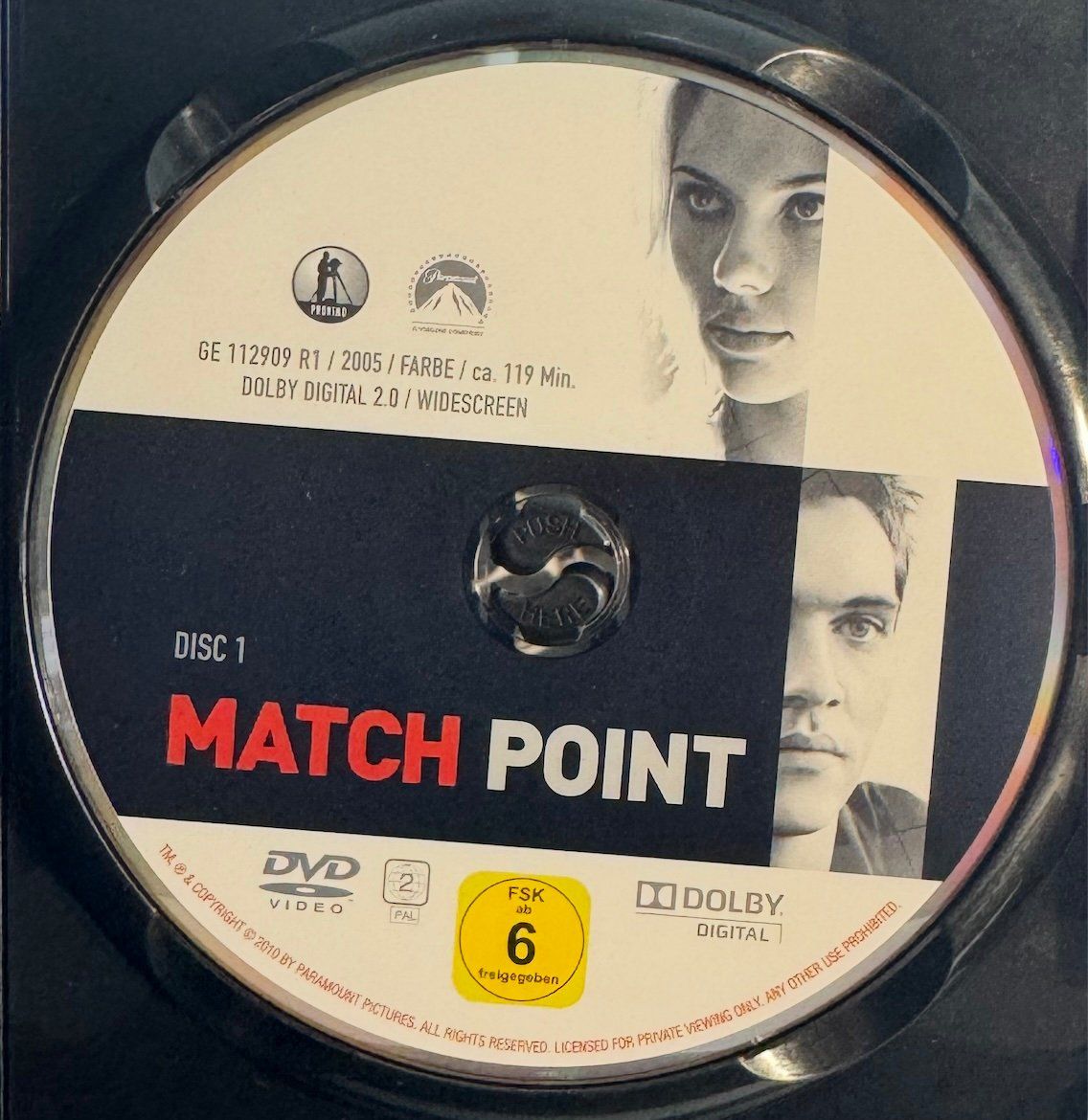 Alle DVDs: DVD MATCH POINT – Gebraucht aus Wisen von gigisna 1