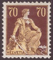 Helvetia mit Schwert, SBK 114