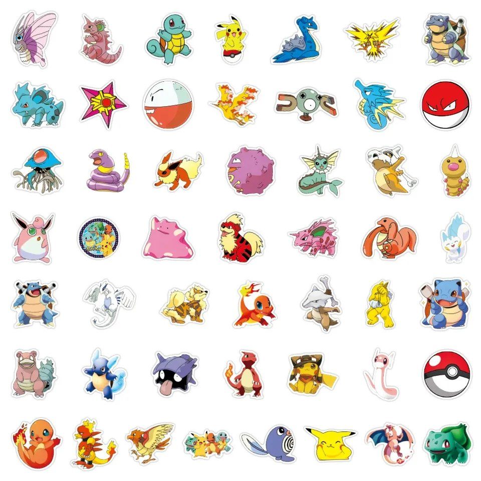 Aufkleber: Pokemon  Mega Sticker Packet 50stk. – Neu und originalverpackt aus Tuggen von Zweitechanceboutique 3