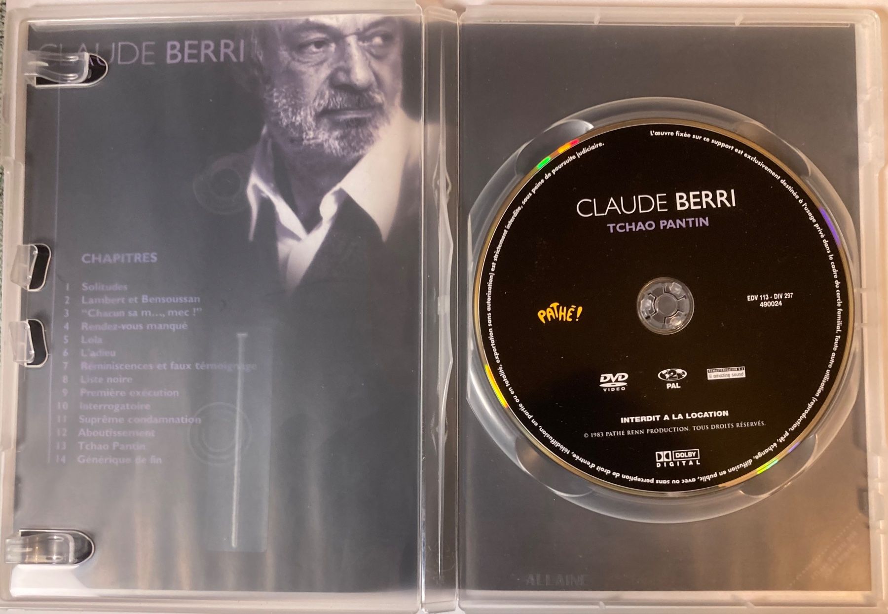 Tutti i DVDs: CLAUDE BERRI - TCHAO PANTIN – Usato da Poliez-Pittet venduto da Newtown-Records 2