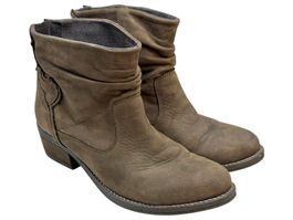 Santiags Oxmox cuir daim marron. Pointure 40