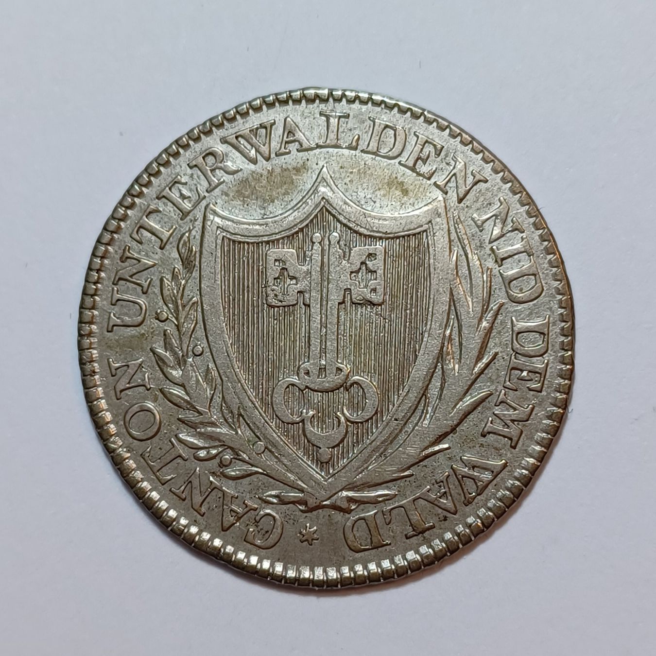 Tutti le monete: 5 Batzen 1811 Nidwalden – Usato da Pfäffikon ZH venduto da Schweizer_Muenzen 1