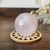 ✲ Rosenquarz Kugel ✲ Ø 36mm / 64g Rose Quartz Sphere