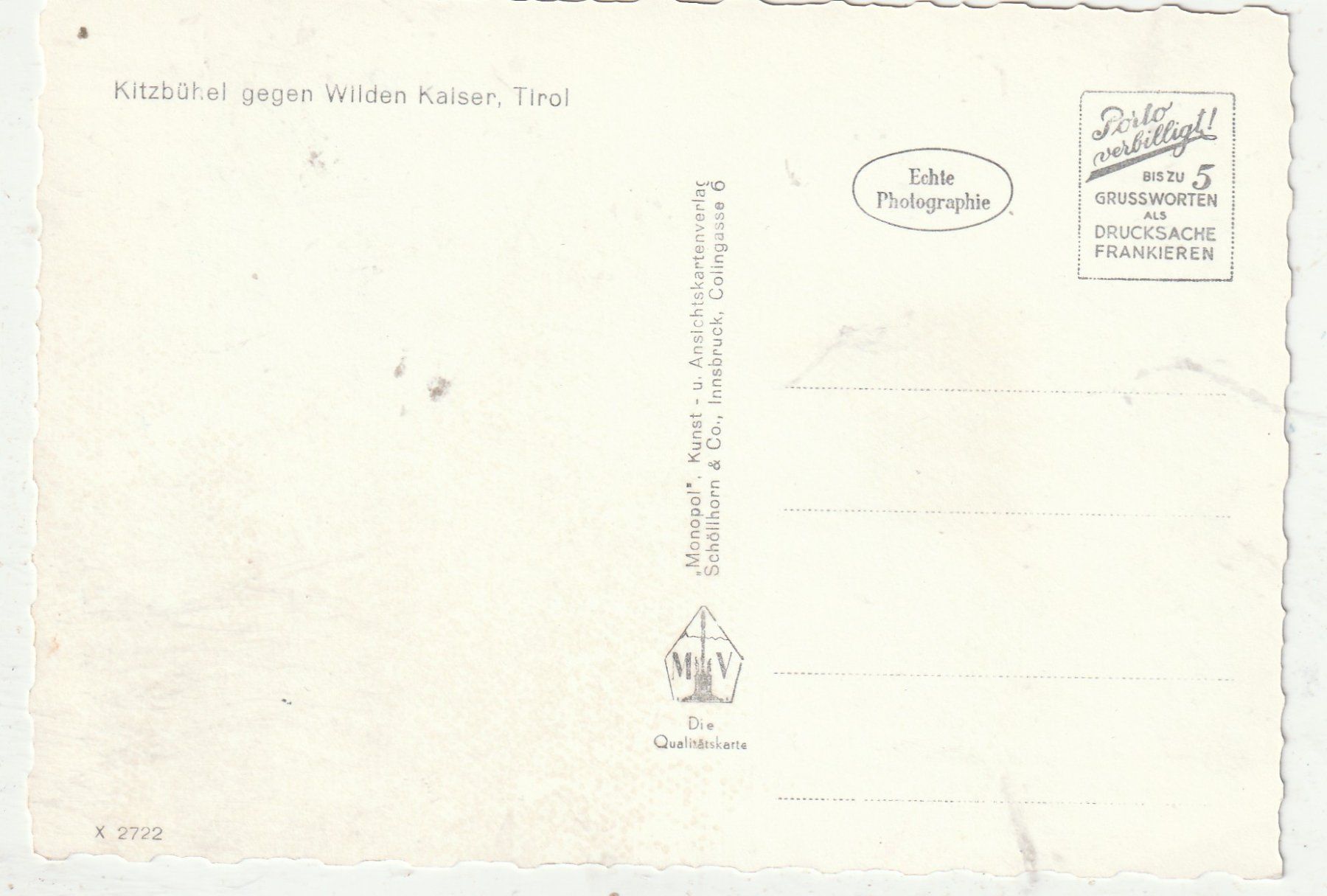 Cartes postales: Kitz bühl – D'occasion à Lumbrein par made02 1