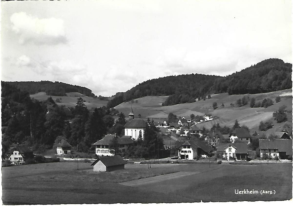 Cartoline postali: Uerkheim AG Dorfansicht – Usato da Wetzikon ZH venduto da Brulu100