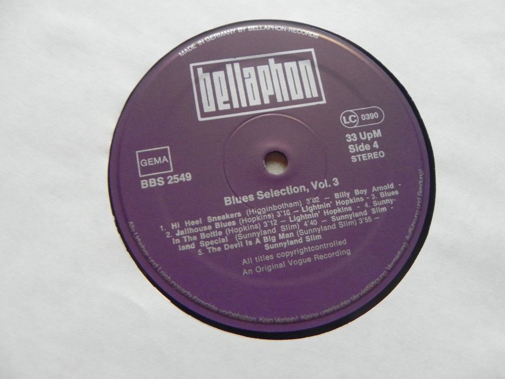 Doppel LP Blues Selection Vol. III 1978 mit 10 Interpreten (Gebraucht ...