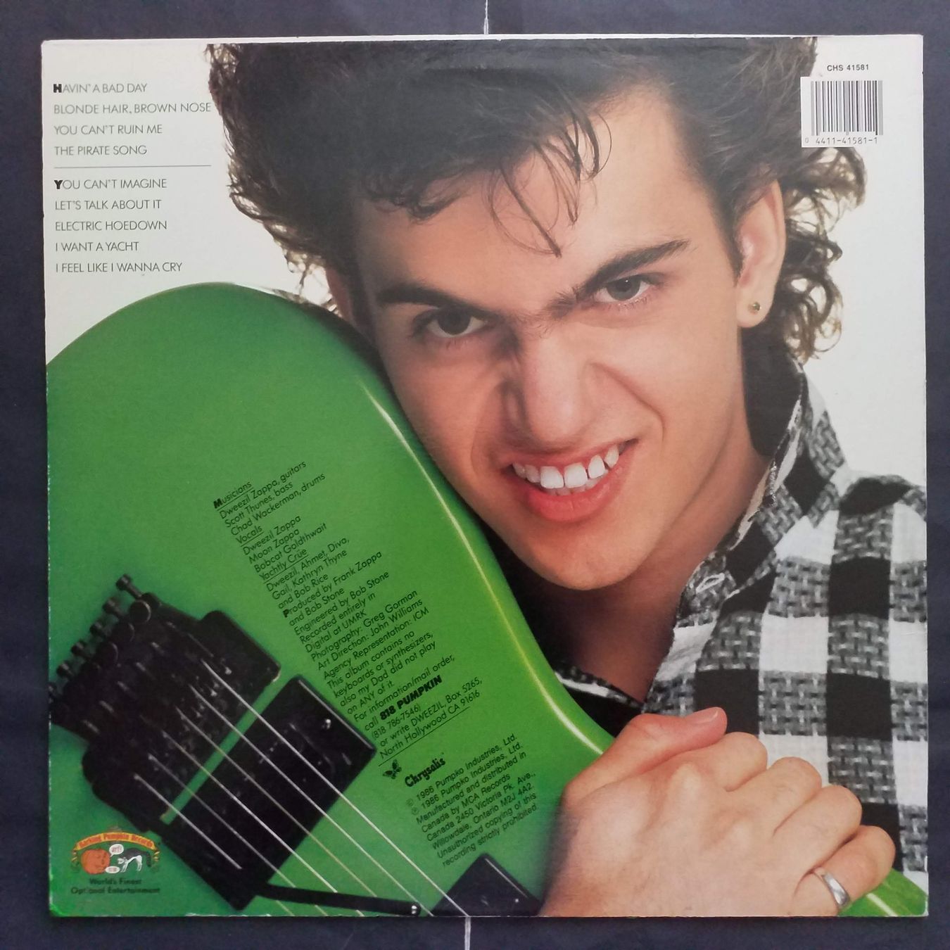 Dischi in vinile: DWEEZIL ZAPPA,  havin' a bad day - 1st press – Nuovo (secondo la descrizione) da Yverdon-les-Bains venduto da Jacotreut 1