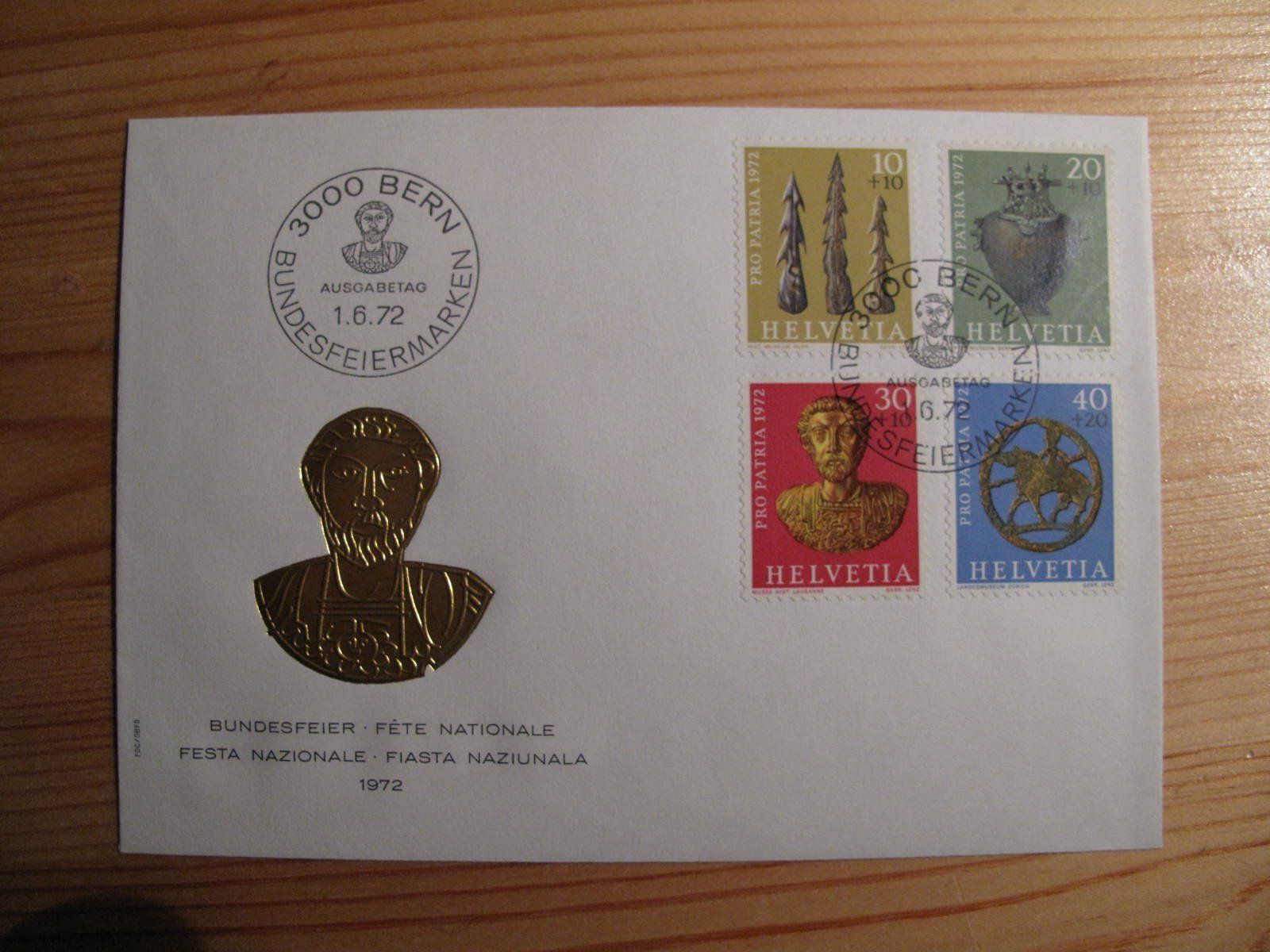 Tutti i francobolli: Pro Patria 1972 FDC – Usato da Wil SG venduto da fva01