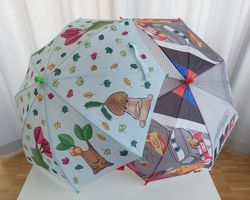 2 Stück Kinder-Regenschirm , in gutem Zustand