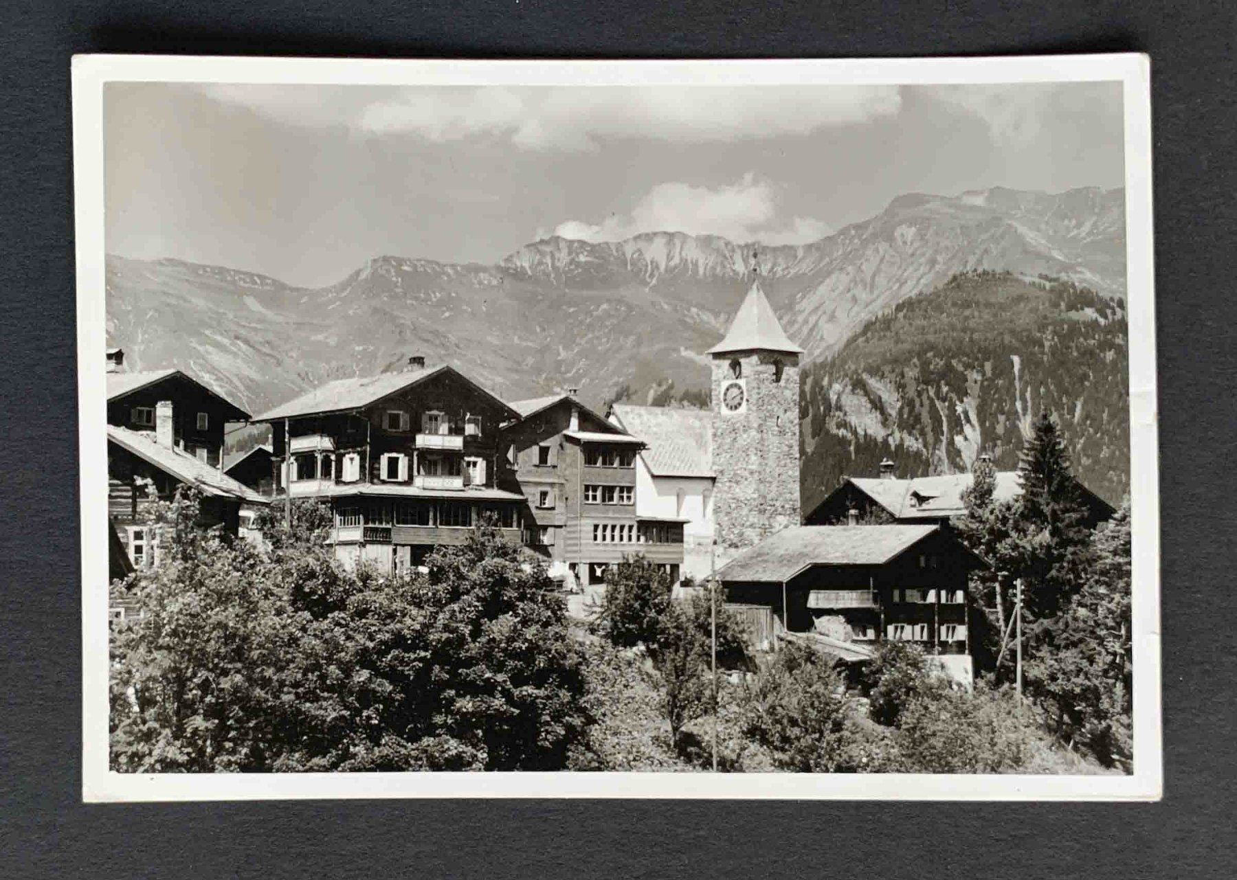 Cartoline postali: AK Tschiertschen GR Pension Central – Usato da Goldau venduto da artelier1