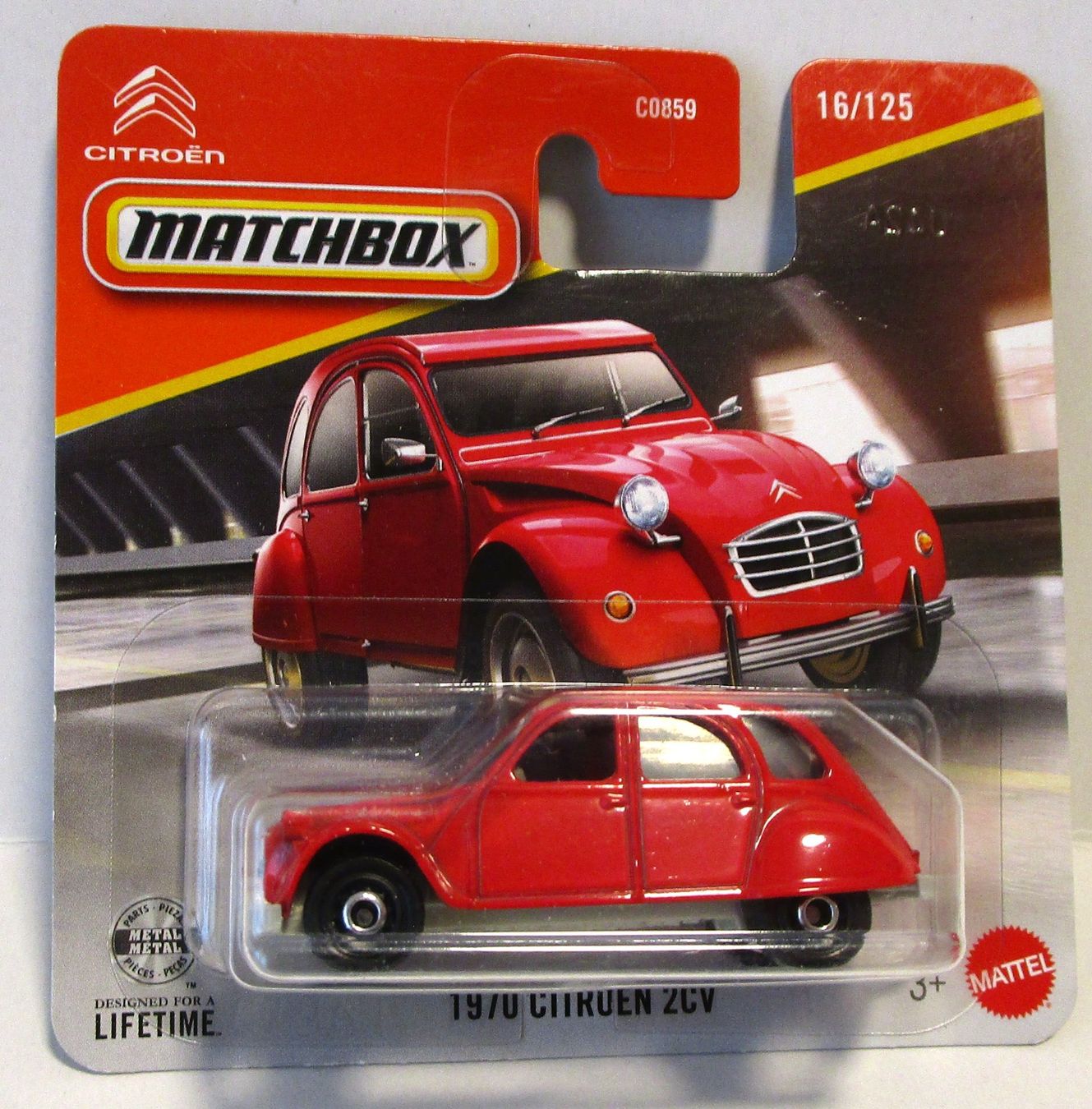 Citroën Modellini d'auto: MATCHBOX 1970 CITROËN 2CV - JHP13 – Nuovo e nell'imballaggio originale da Chêne-Bourg venduto da breno56