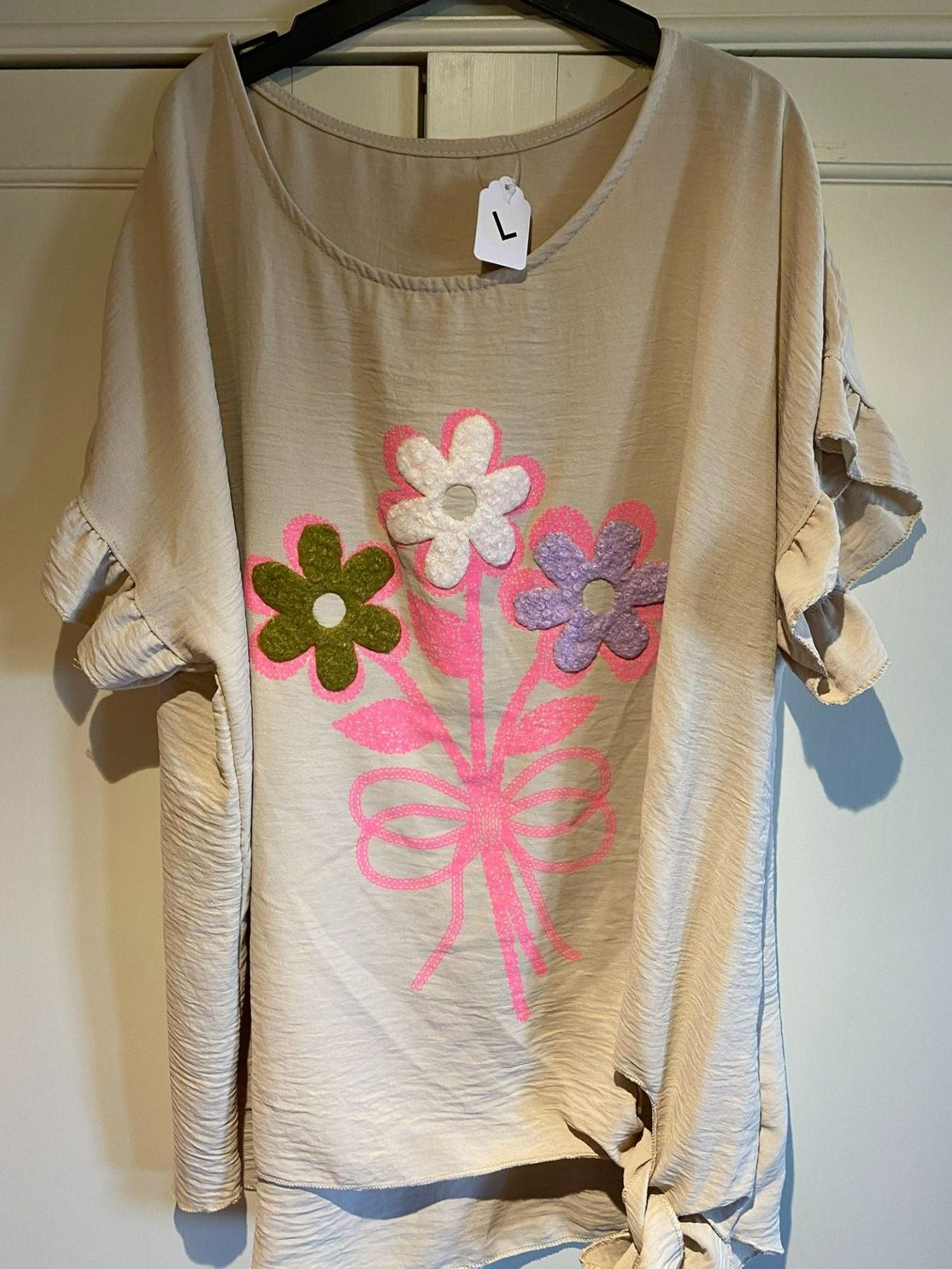 Camicette: FRÜHLINGS BLUSE KURZARM,BEIGE – Nuovo e nell'imballaggio originale da Meienried venduto da ManuelaBoutique 4