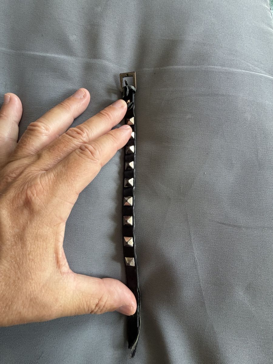 Valentino Bracciali & Braccialetti: Valentino bracciale  in pelle con borchie argentate – Usato da Lugano venduto da can_xdd8 5