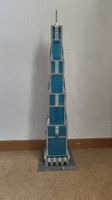 large building model moc skyscraper blue - Lego compatible 