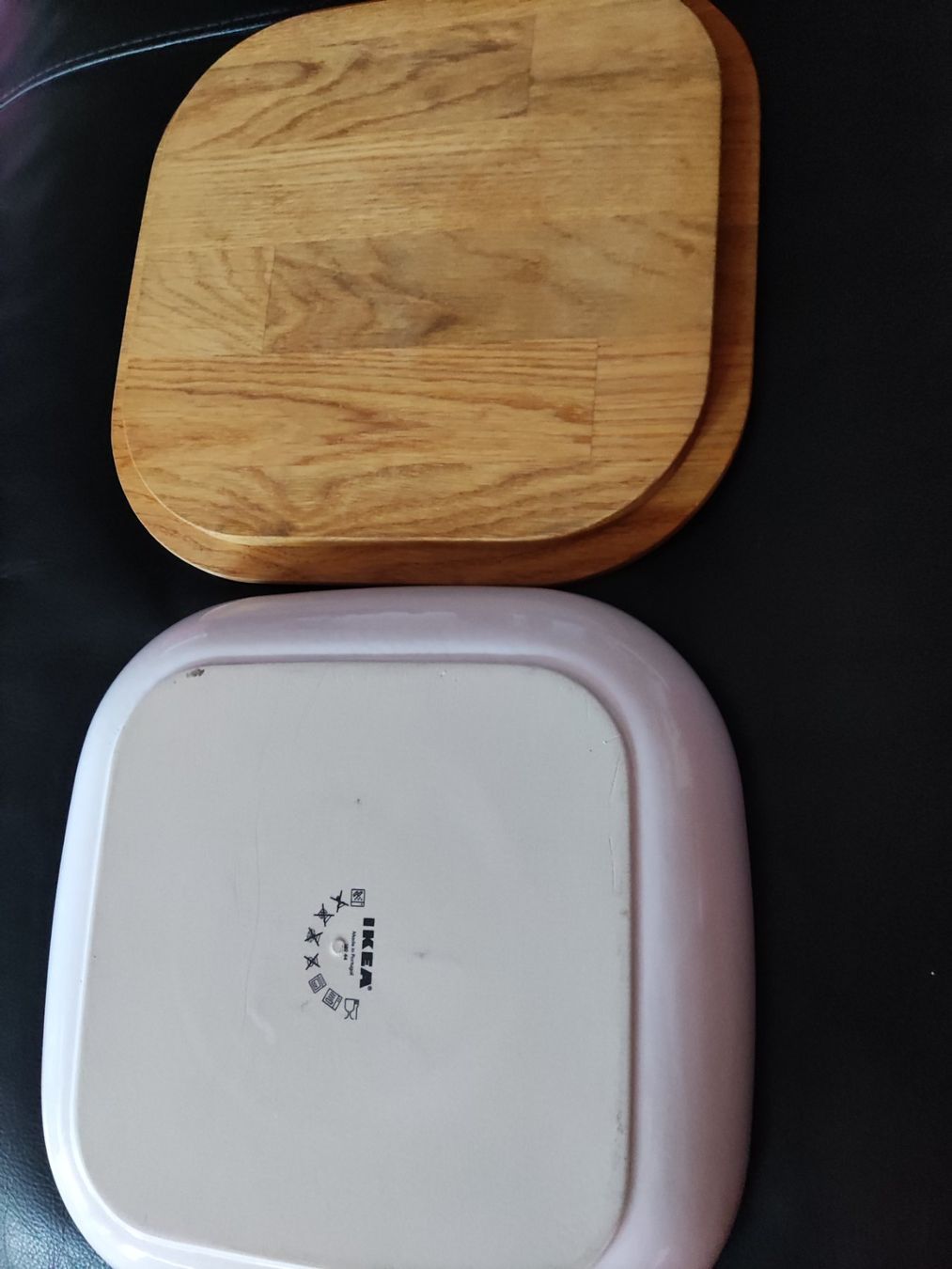 Ikea Assiettes: Teller zum gratinieren mit Holzbrettli  rund oder viereckig – Neuf (Voir description) à Spreitenbach par lucius2024 1