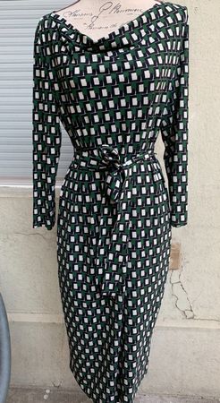 Superbe robe TRVL DRSS super fine motifs géométriques t.M