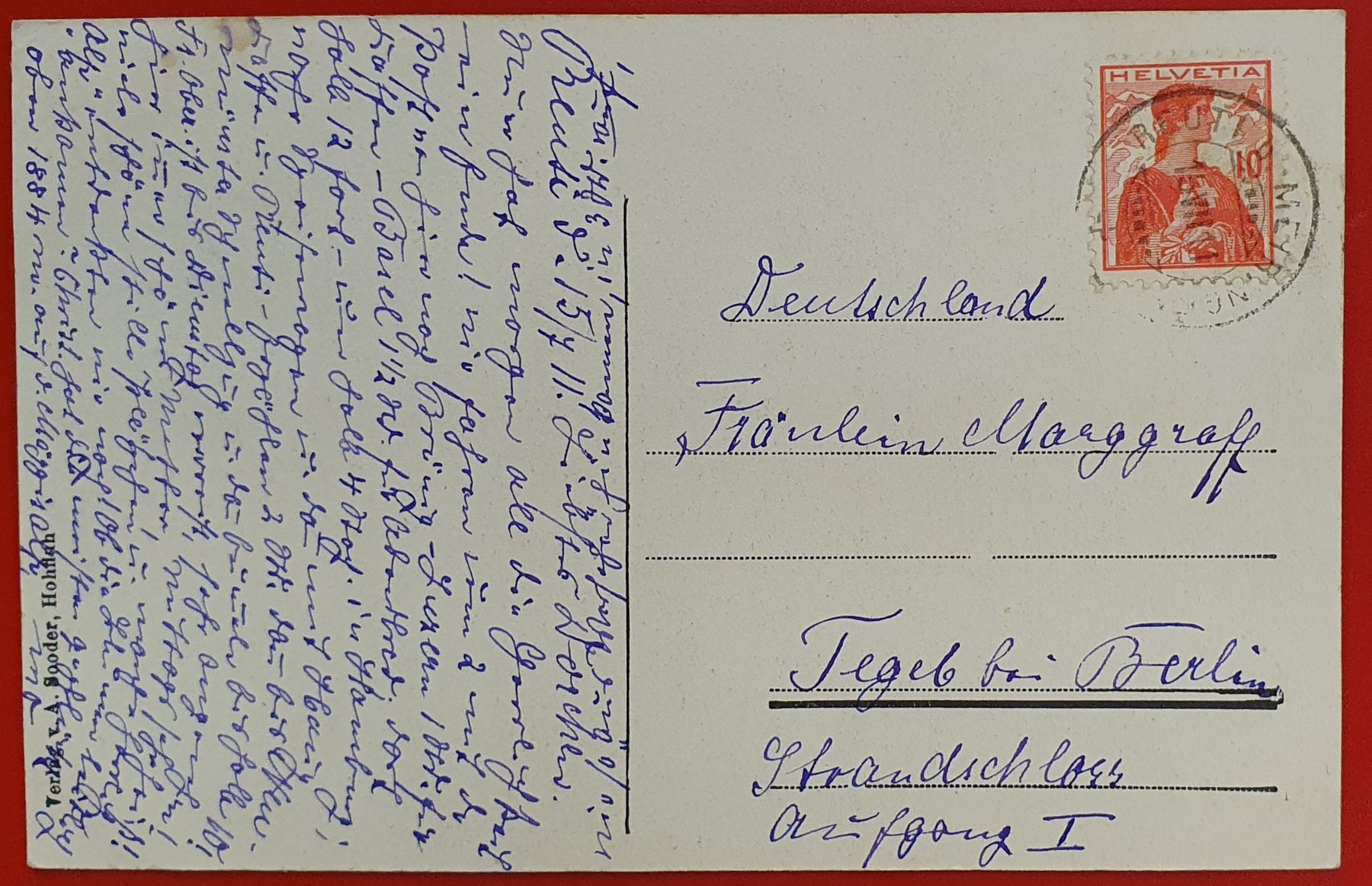 Ansichtskarten: Kurhaus Hasliberg Reuti 1911 – Gebraucht aus Kreuzlingen von Rschweiz1 1