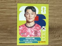 Panini FIFA World Cup Sticker Hyeongyu Oh  KOR 20