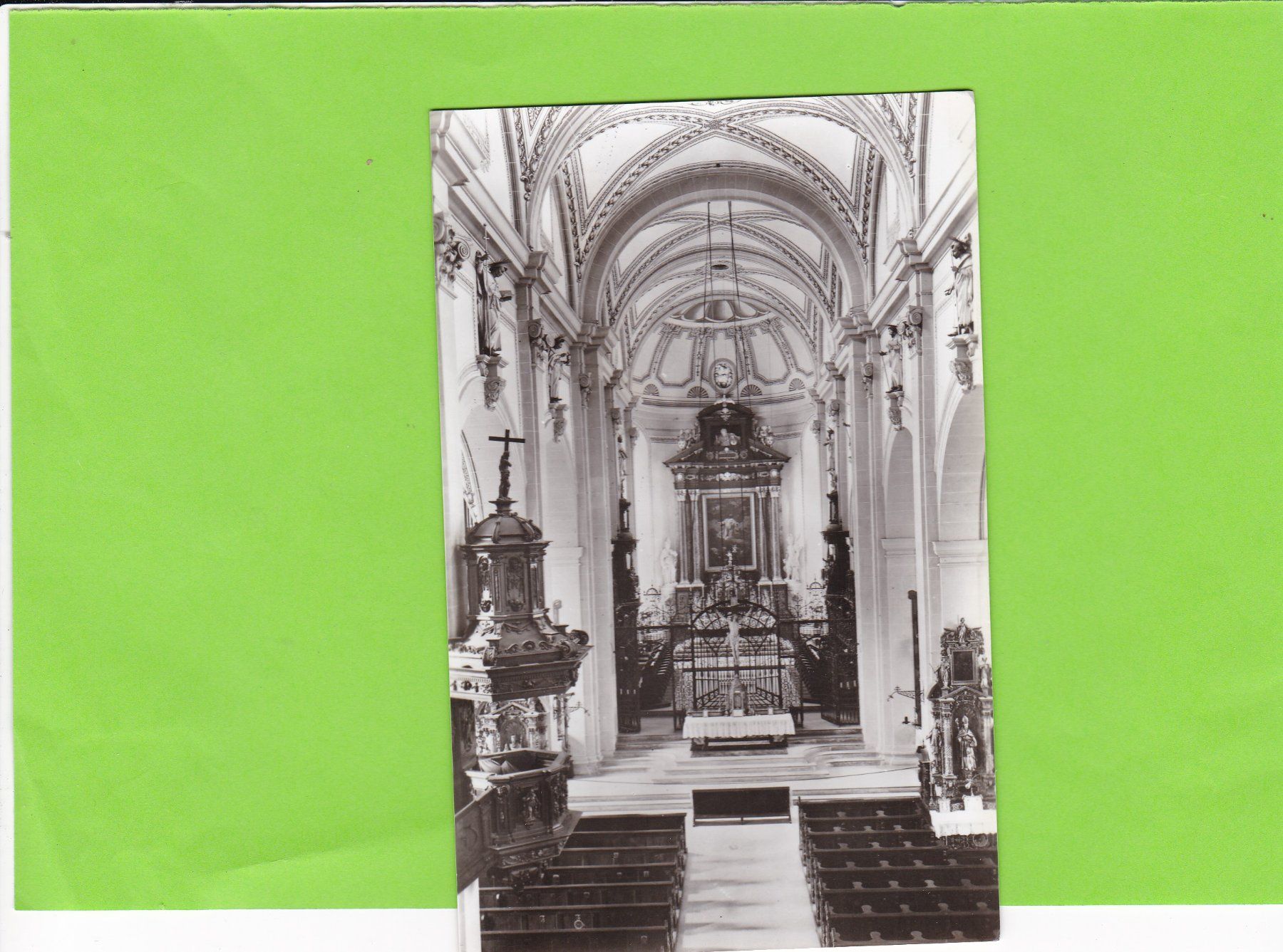 Cartoline postali: Luzern, inneres der Hofkirche – Usato da St. Peterzell venduto da neckertal