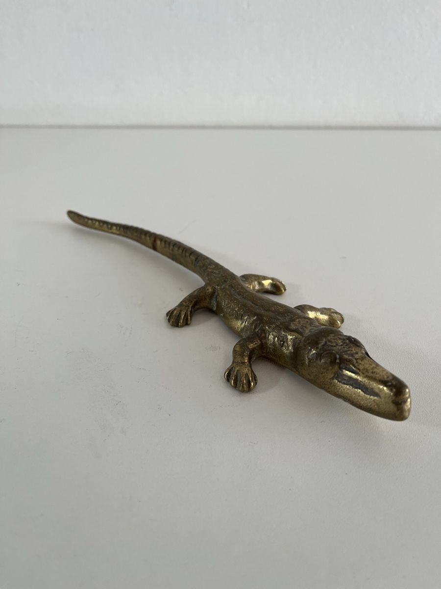 Statuette: Krokodil aus Messing – Usato da Wetzikon ZH venduto da seli03 4