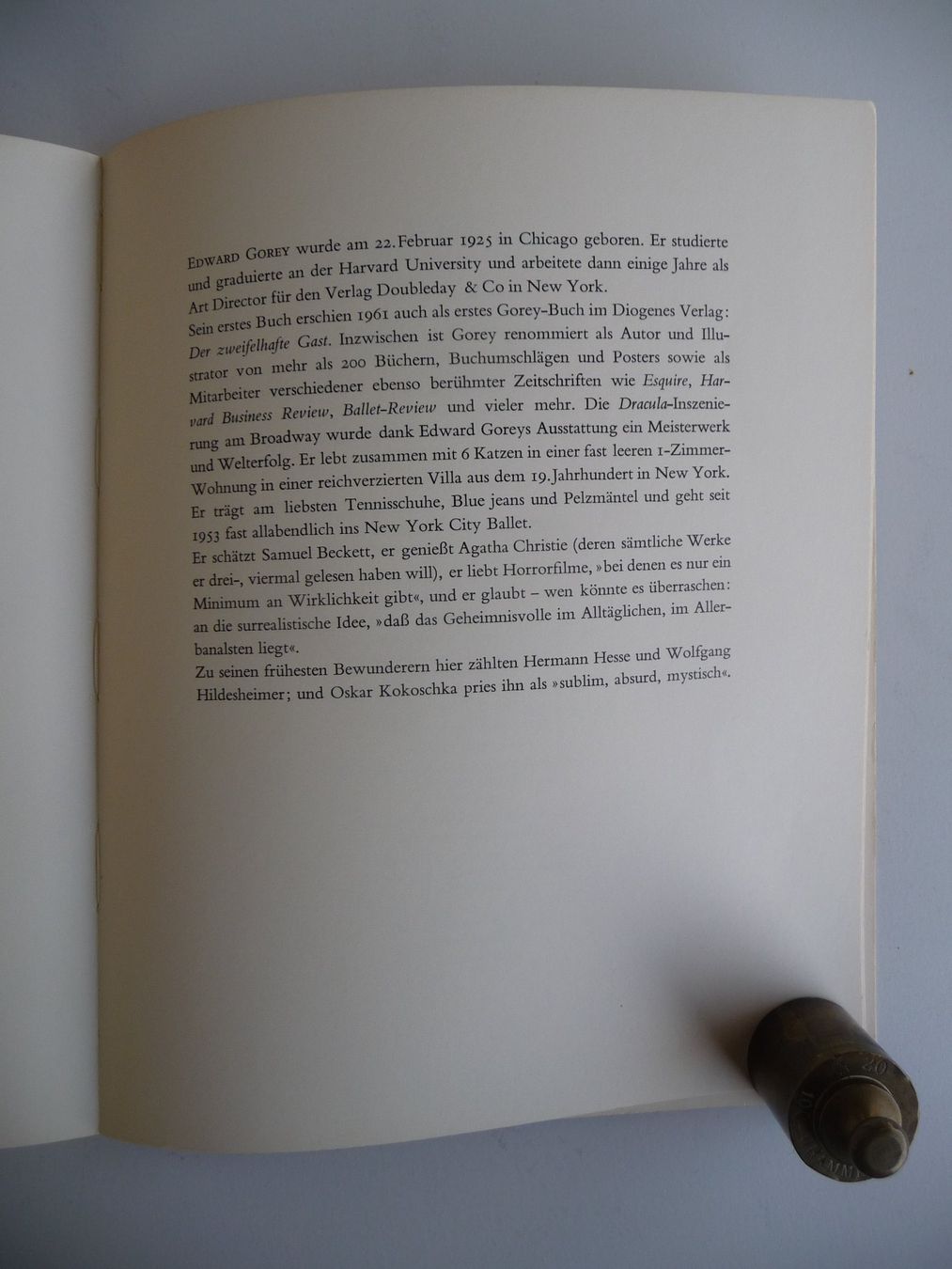 Libri: EDWARD GOREY- SCHLOSS SPINNWEB, ANTIKES KINDERBUCH – Usato da Aesch BL venduto da Imoonlight 6