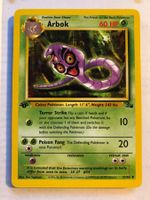 Arbok (uncommon) 1st Fossil - NM - ab 1.-