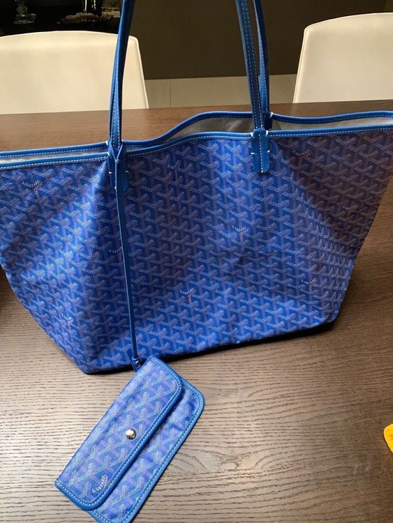 Orig. Goyard Tote Saint Louis GM blau