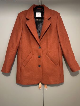 Mango Blazer aus Wolle in terracotta
