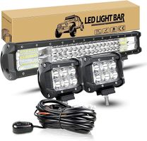 LED Arbeitsscheinwerfer SET 288W + 2x18W, LED Lichtleiste