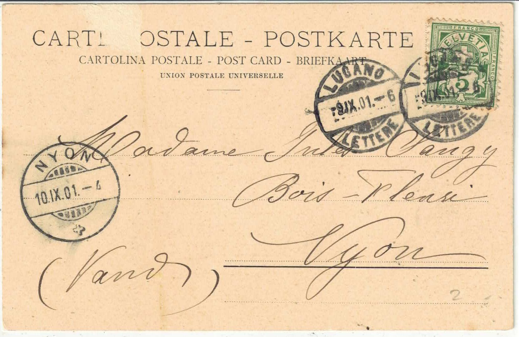 Ansichtskarten: Paysannes du Tessin - Litho – Gebraucht aus Ettingen von Kartenplanet 1