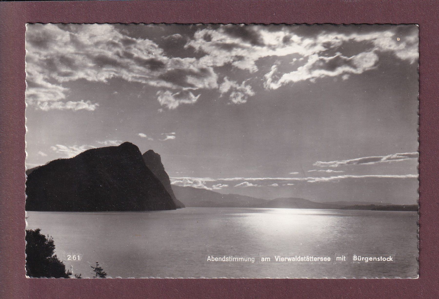 Cartoline postali: BÜRGENSTOCK - Vierwaldstättersee – Usato da Pully venduto da nicecards