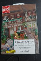 BUSCH 6 Blumenkästen HO 1208 Bausatz NEU + OVP