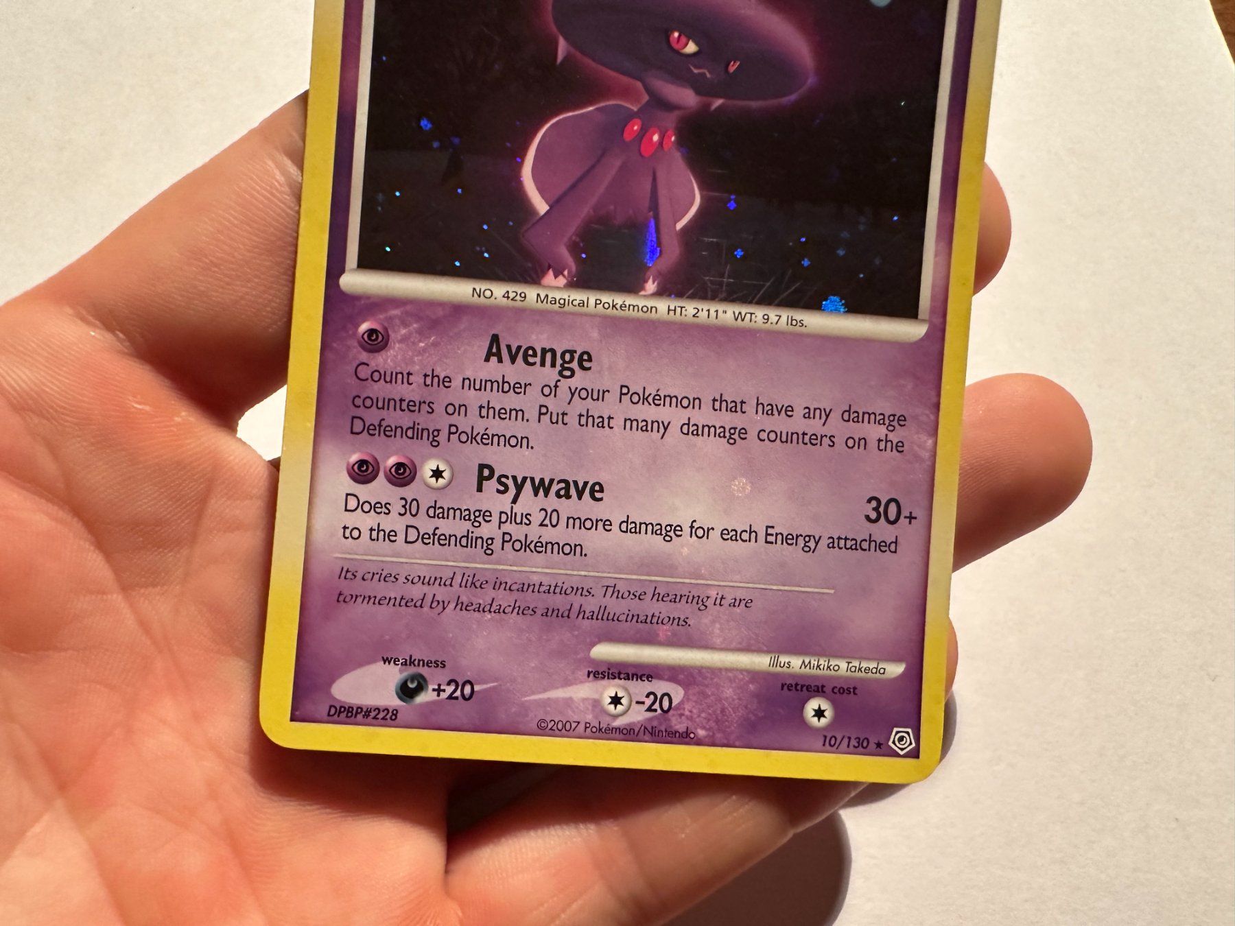 Pokémon Sammelbilder & Trading cards: Mismagius holo bleed Diamond & Pearl Base EN – Gebraucht aus Hagendorn von Pokecollectorch 1