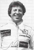 Autogrammkarte, Formel 1, Mario Andretti, Lotus