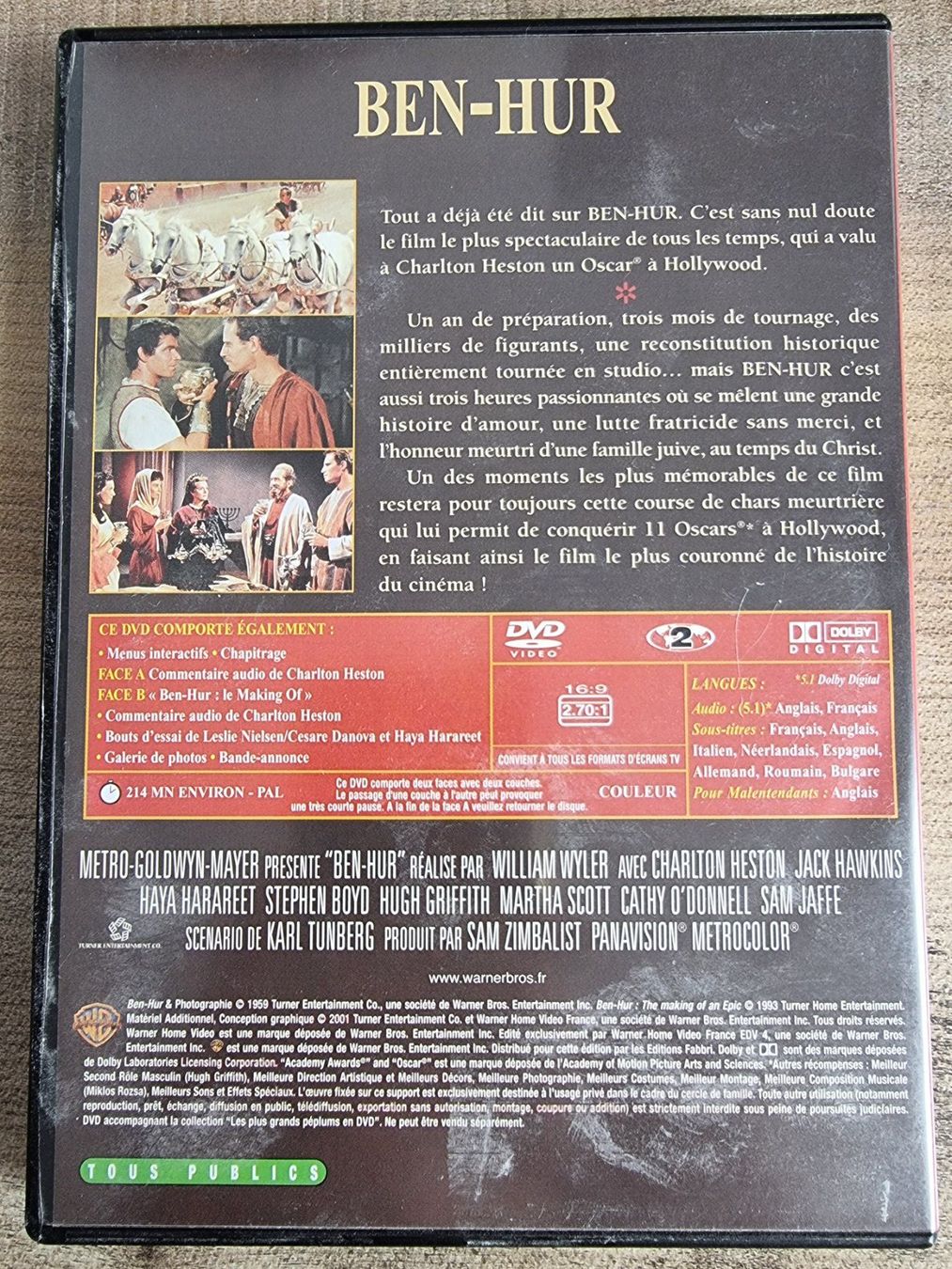 Tutti i DVDs: Ben-Hur – Usato da Chavannes-près-Renens venduto da XWR4 1