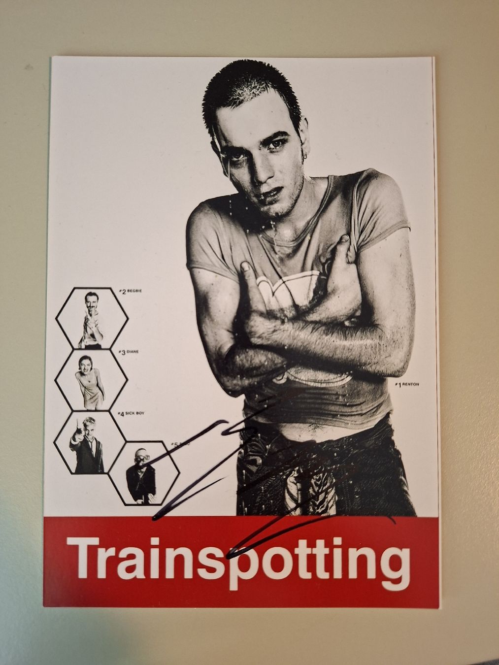 Autografi: Ewan McGregor Autogramm trainspotting persönlich getroffen – Usato da Thun venduto da wuschu