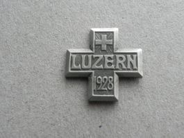 Abzeichen Eidg. Turnfest Sport Luzern LU 1928 Turnkreuz