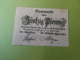 Dt. Reich 1918, Neumarkt  - Notgeldschein ungefaltet