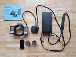 Blitz Canon Macrolite ML-1 zu Canon A-Serie + F-1New