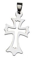 Edelstahl Anhänger Kreuz 42x23mm