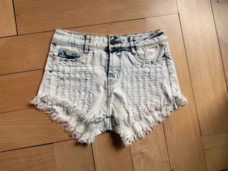 DND - Destroyed Jeansshorts hellblau XS