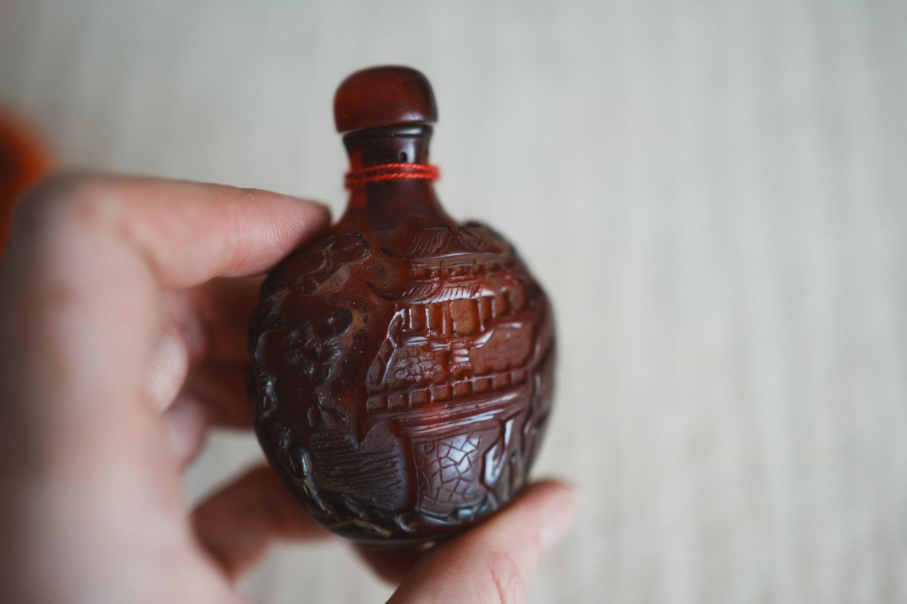 Flaconi: Chinesische Snuff Bottle, geschnitzt, Landschaft – Usato da Volketswil venduto da HeredisAntiques 1
