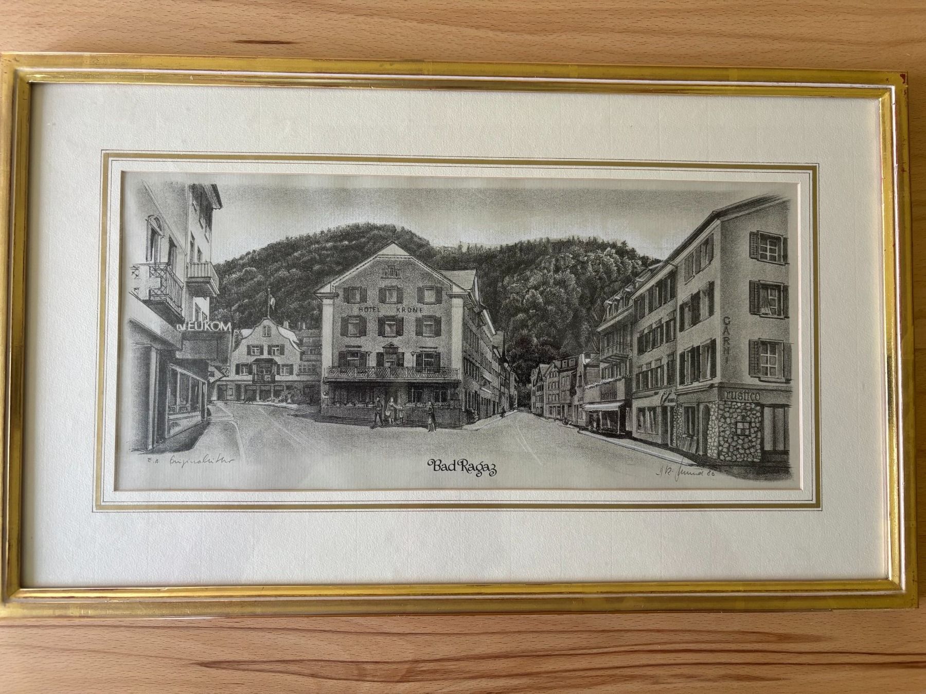 Grafiken & Lithographien: Bad Ragaz – Gebraucht aus Ruggell von spalkur42