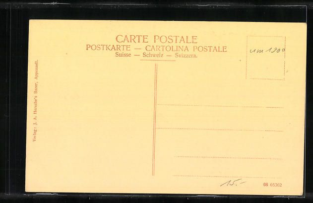Cartoline postali: Appenzell, Collegium St. Anton mit Kapuz – Usato da Berlin venduto da bartko-reher 1