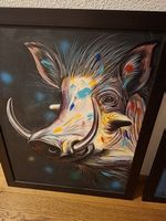 Handbemalte Bilder inkl Holzrahmen