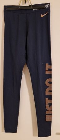 53) schwarze Nike Pro Leggins, Grösse S
