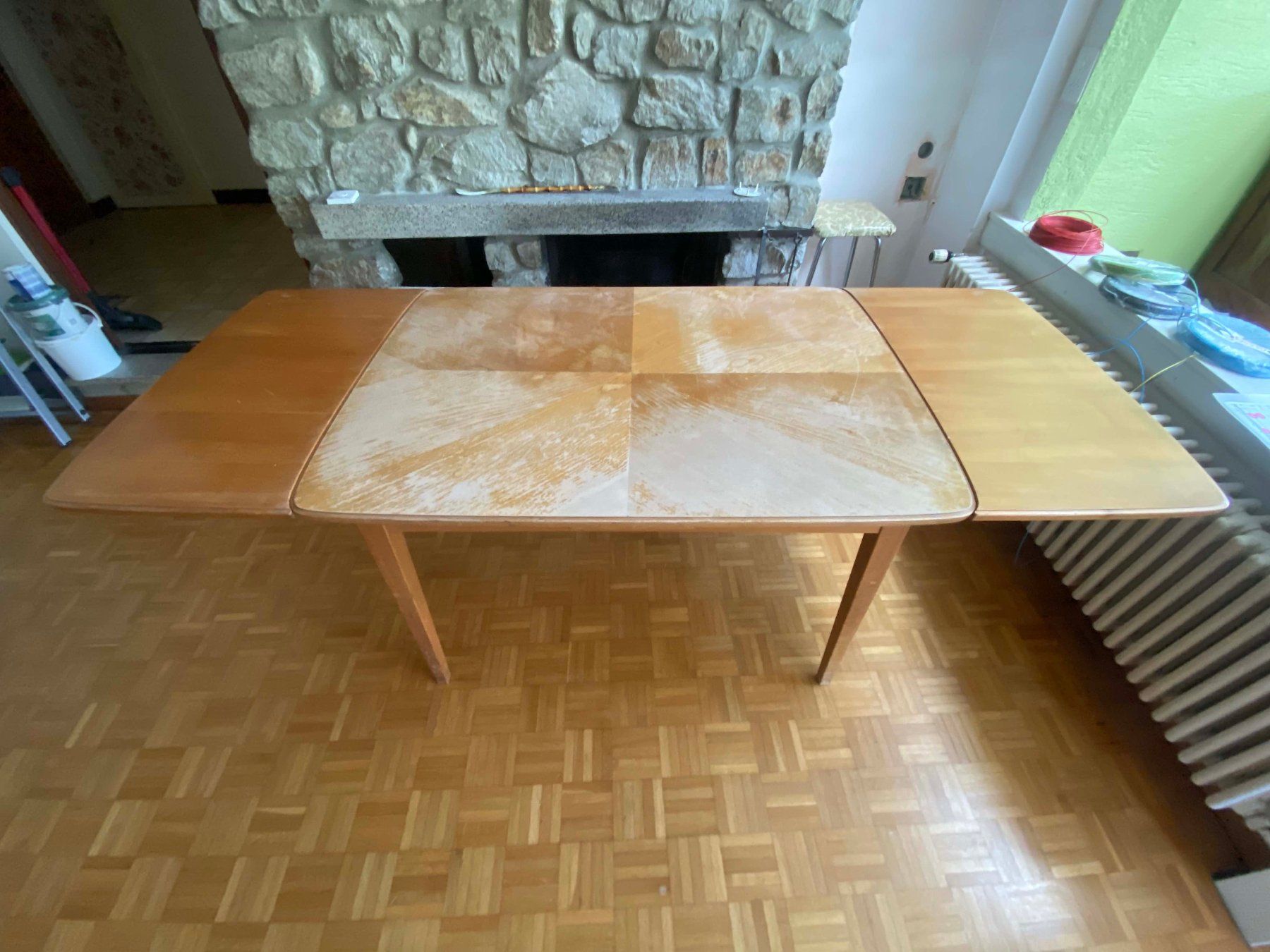 Tables: Table salon années 60 120 x 85 – D'occasion à Savigny par Yves1960 4