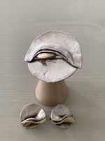 Damen Brosche oder Anhänger in Silber 925 & Gold 18k